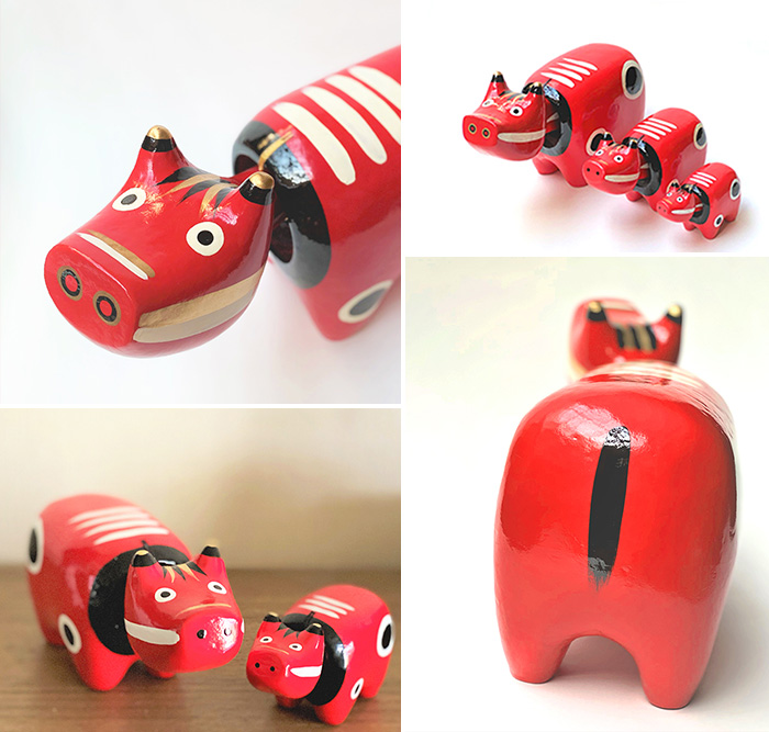 いよいよ今週末まで！【送料無料】会津民芸「赤べこ」壮健祈願と厄病